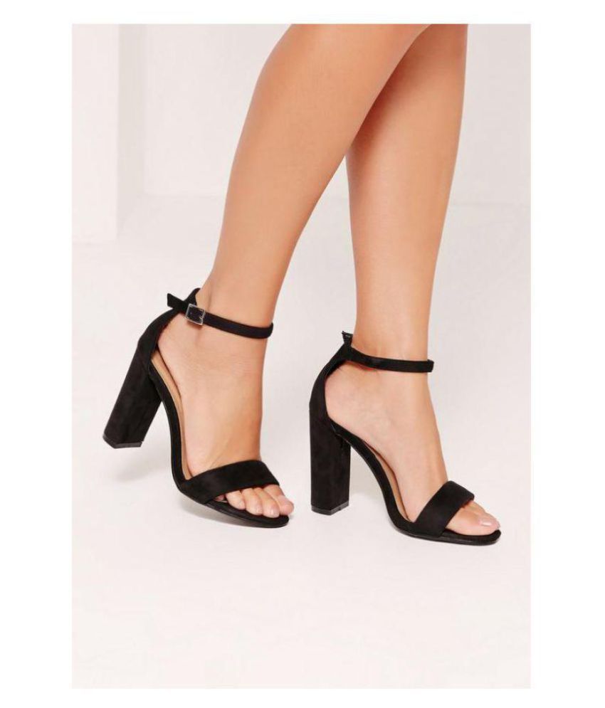 black block heels online india