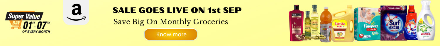 Amazon offers on Food & Grocery - SALE GOES LIVE ON 1st SEP | Save Big On Monthly Groceries