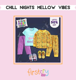 Firstcry offers on Kids Clothing - Chill Nights Mellow Vibes