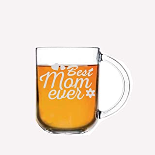 Amazon offers on Mothers Day Deals - Buy Incrizma"Best Mom Ever" Engraved Glass Mug - Best Mother s Day Gifts for Mom, Women - Unique Gift Idea for Her from Daughter, Son, Husband - 320 ml Online at Low Prices in India - Amazon.in
