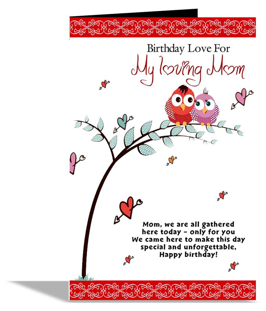 Snapdeal offers on Mothers Day Deals - Birthday Love For Mom Greeting Card