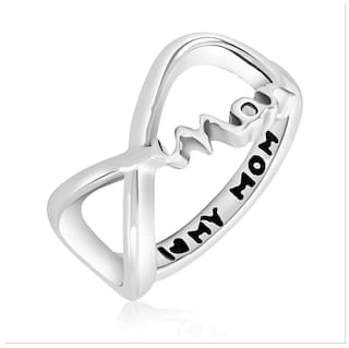 Paytmmall offers on Mothers Day Deals - Mahi Rhodium plated Festive Jewelry Mother S Day Special Love Mom Ring For Women Fr1100631R