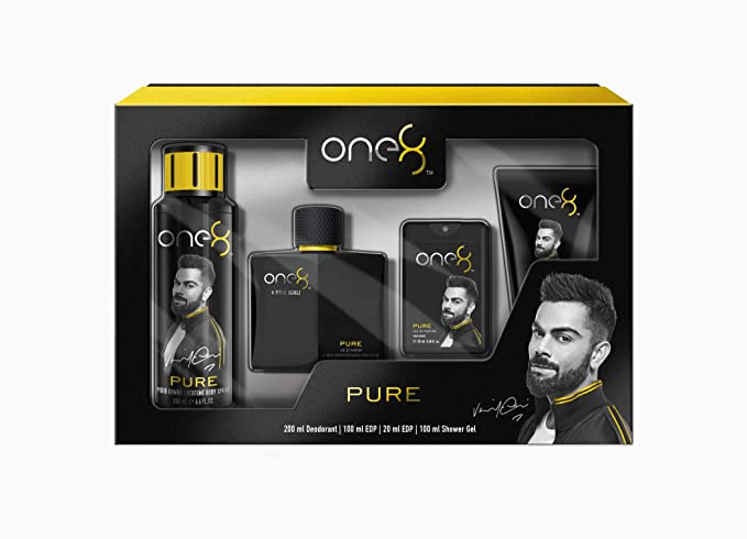 Amazon offers on Handpicked Deals - One 8 by Virat Kohli PURE 4 Pc Fragrance Gift Set For Men