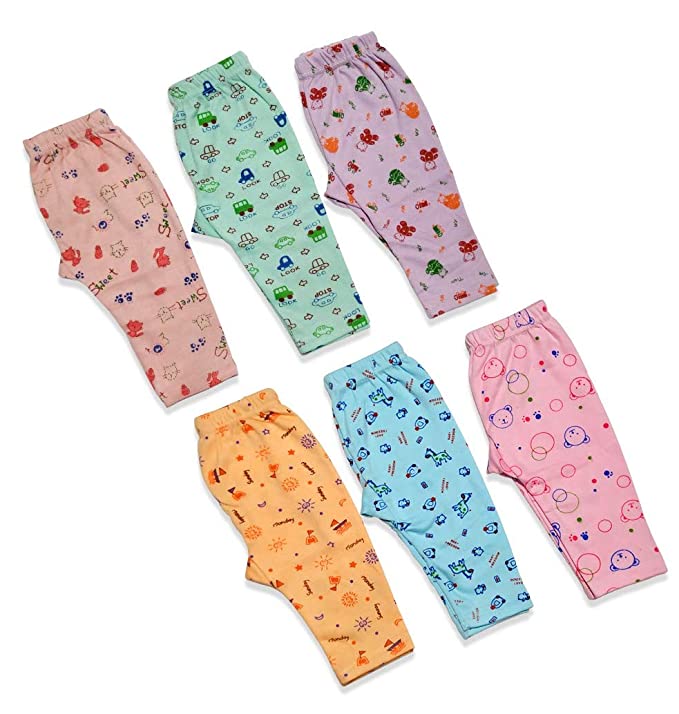 Amazon offers on Kids Inner & Sleepware - Raja Dresses Baby Pajma 100% Cotton Housiry Leggings & Lowers for Kids Toddlers Track Pant with Soft Rib Permium Export Quality Baby Boys and Girls Unisex Lowers