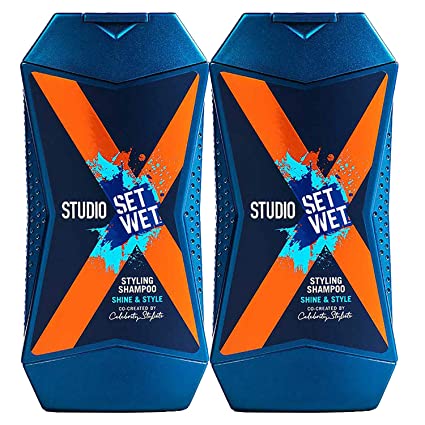 Amazon offers on Handpicked Deals - Set Wet Studio X Styling Shampoo For Men - Shine & Style 180 ml (Pack of 2)