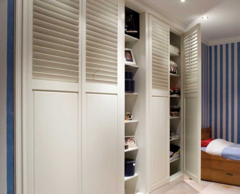 Hardwood Shutters That Suit Wardrobes Too