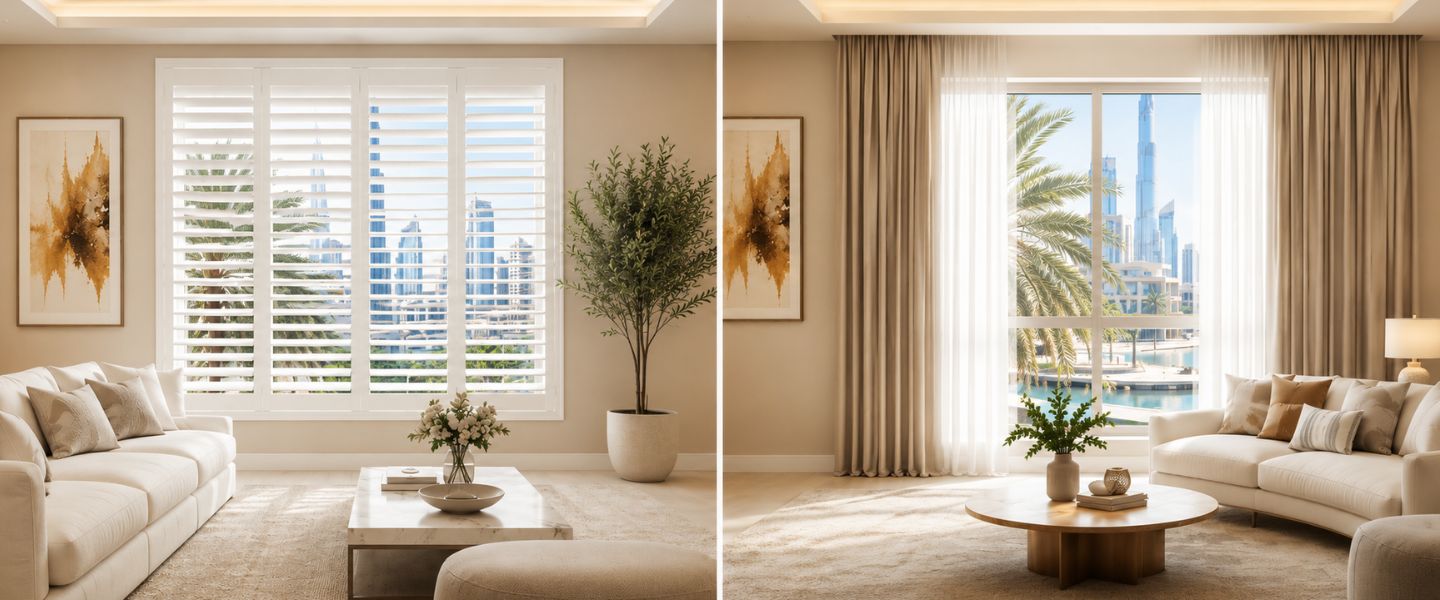 Plantation Shutters vs Curtains