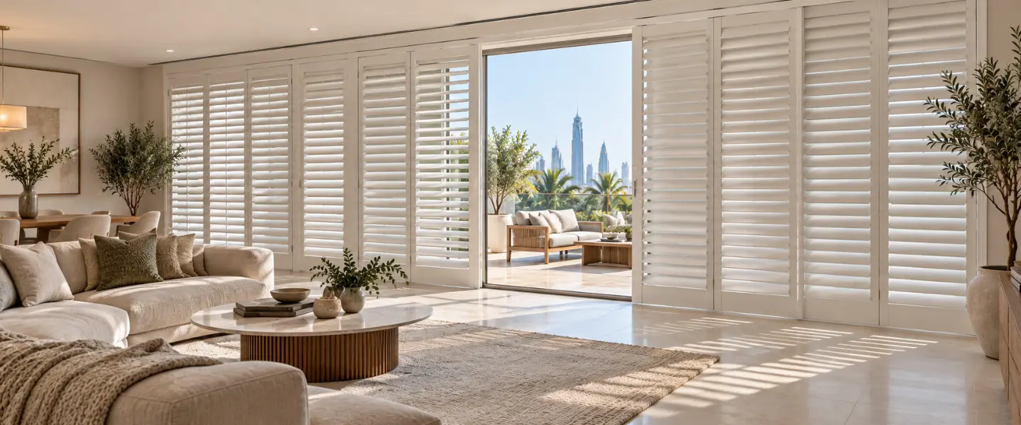 Tracked Shutters for large windows