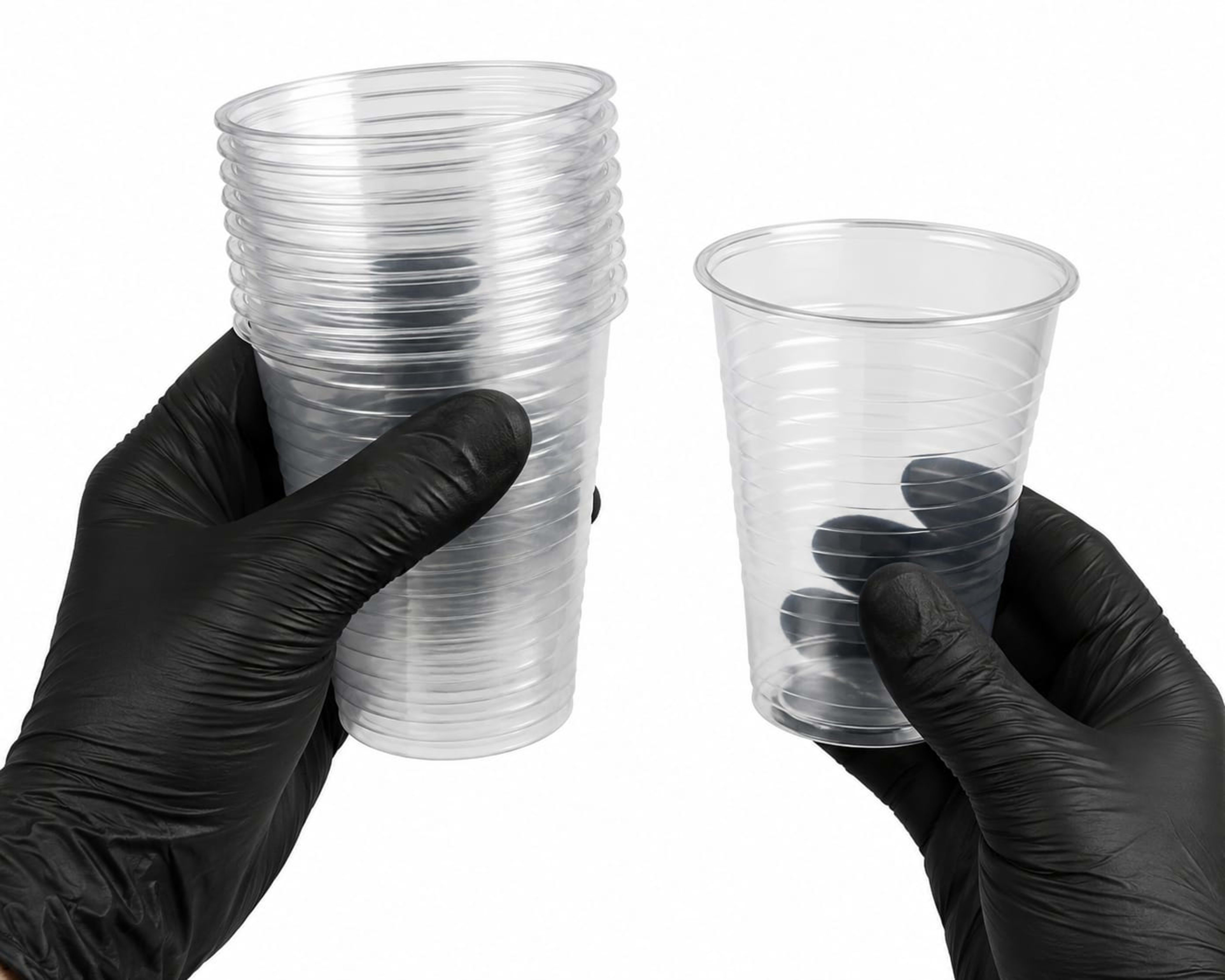 Disposable plastic cups