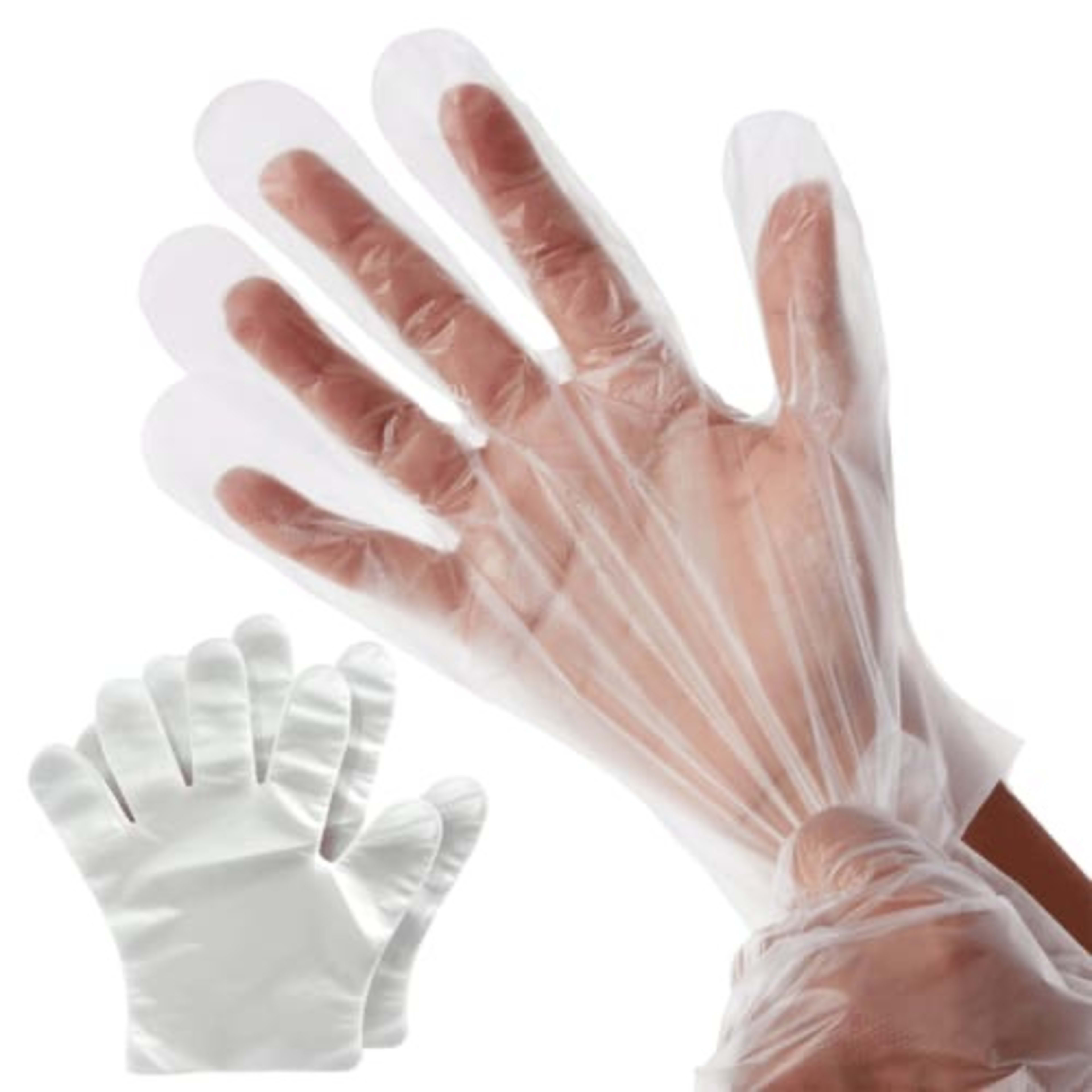 Disposable plastic gloves set of 250 pieces - Image
