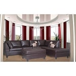 Salvatore Brown Sectional – Sofa + Chaise + Ottoman