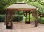 Essential Garden 12 Feet x 10 Feet Terrace Gazebo with Steel Frame