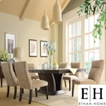 ETHAN HOME Charles Espresso 7-piece Contemporary Dining Set with Butterfly Extension Leaf