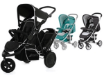 Hauck Strollers with 360 Degrees Front Wheel, Two Separate Seat Units, Extendable Canopy