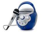 Memorex MKS5215 Portable Stereo Karaoke Machine with CD Player, 2 Mic Inputs, Built-in Handle