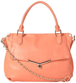 Botkier Valentina Satchel Bag with 100% Italian Leather, Cotton Lining, Zipper Closure