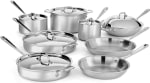 All-Clad 700492 MC2 14 Piece Professional Master Chef 2 Brushed Stainless Steel Tri-Ply Bonded Cookware Set