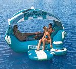 SPORTSSTUFF 54-1920A 6 Person Cabana Islander Floating Lounger with Patented Speed Safety Valve