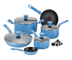 T-fal C969SE Excite Nonstick Thermo-Spot Dishwasher Safe Oven Safe PFOA Free 14-Piece Cookware Set