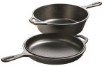 Lodge LCC3 Pre-Seasoned Cast-Iron Combo Cooker, 3-Quart