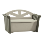 Rubbermaid Patio Storage Bench in Dark Platinum Finish