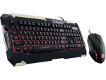 Tt eSPORTS Commander Gaming Gear Combo (Red Light) – USB Cable Keyboard