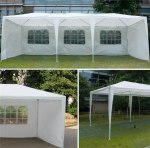 Merax 10×30 FT Gazebo Canopy Wedding Party Tent with Removable Window Sidewalls