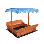 Merax Convertible Kids Sandbox with Canopy and Two Bench