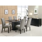 Wildon Home Brownville 7 Piece Dining Set – (1) One Table + (6) Six Parson Chairs