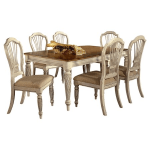 Wilshire 7 Piece Dining Set in Antique White