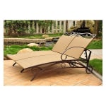 Valencia Double Chaise Lounge in Brown with UV Light Fading Protection