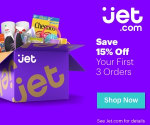 Get 15% off Your First 3 Orders at Jet.com