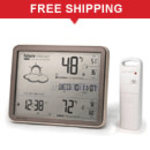 AcuRite 8 inch Indoor/Outdoor Digital Weather Station with Forecast / Temperature / Atomic Clock