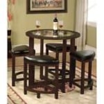 Cylina Solid Wood Round Dining Set