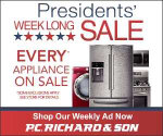 Presidents Day Appliances Sale at PC Richard