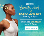 Extra 20% off Beauty & Spas at Groupon