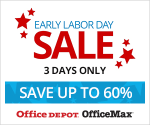 72 Hour Pre-Labor Day Sale at Office Depot/Officemax