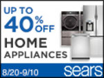 Up to 40% off or more Appliance  + Up to 35% off Kenmore