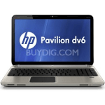 HP Pavilion DV6-6C15NR 15.6 inch 6GB (16GB max) LED Entertainment Notebook with 2nd Gen 2.50Ghz Intel Core i5-2450M Processor, 500GB HDD, Webcam, HDMI, USB 3.0