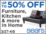 Up to 50% off Bed, Bath, Kitchen, Furniture & more at Sears