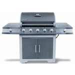 Brinkmann Commander 5-Burner Dual Fuel Gas Grill with 60,000 BTU Maximum Output, LED Illuminated Control Panel