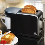 Elite Cuisine 2-in-1 Breakfast Station Toaster/Coffee Maker