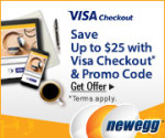 Get $10 OFF $100+ or $25 OFF $200+ When You Pay with Visa Checkout at Newegg