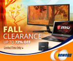 Save Up to 72% off Fall Clearance Sale at Newegg.com