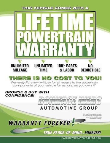 Lifetime Powertrain Warranty Example Promotion