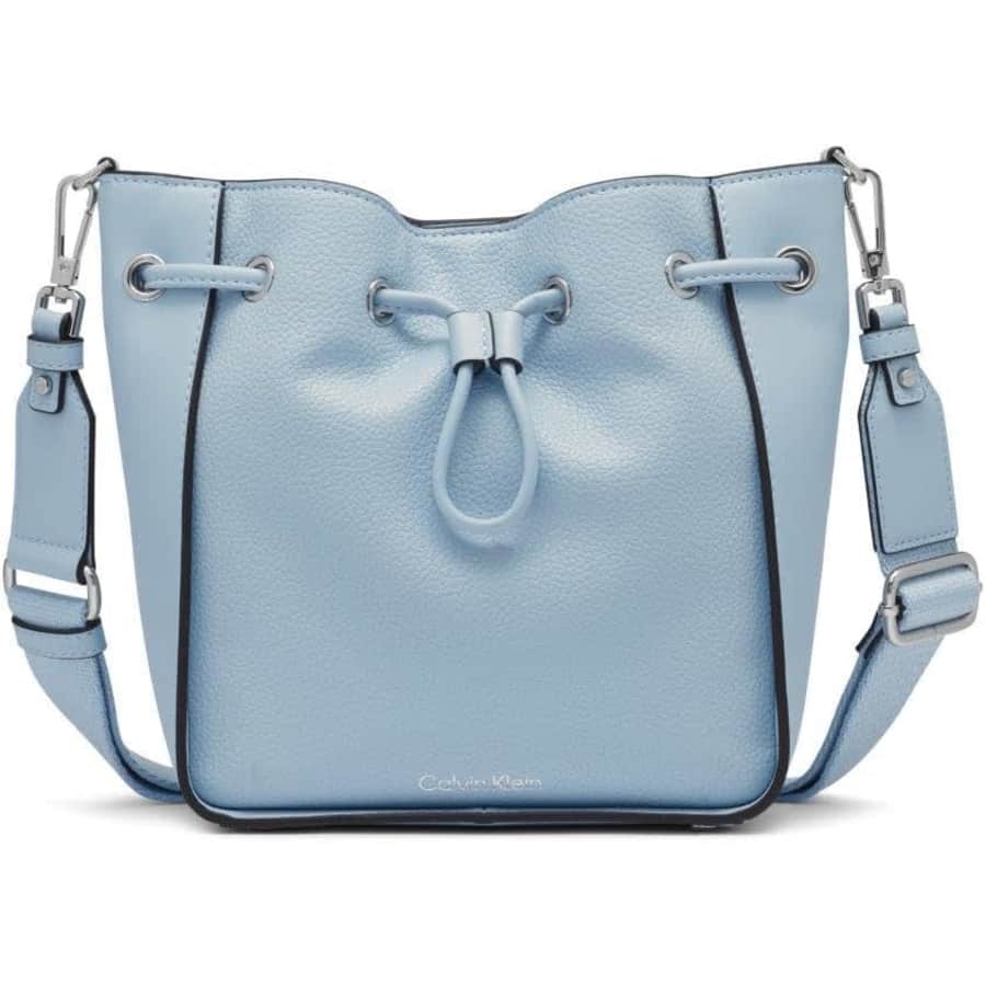 Calvin Klein Holt Drawstring Crossbody Bag: $43 Calvin Klein Holt Drawstring Crossbody Bag: $43