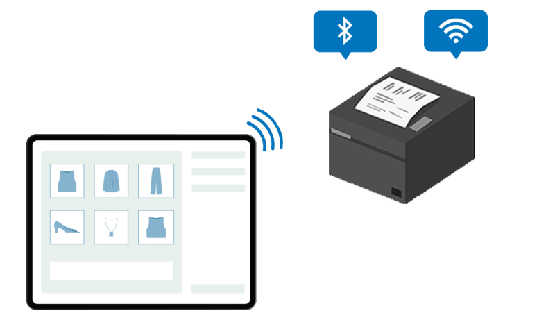 mendukung printer bluetooth dan LAN