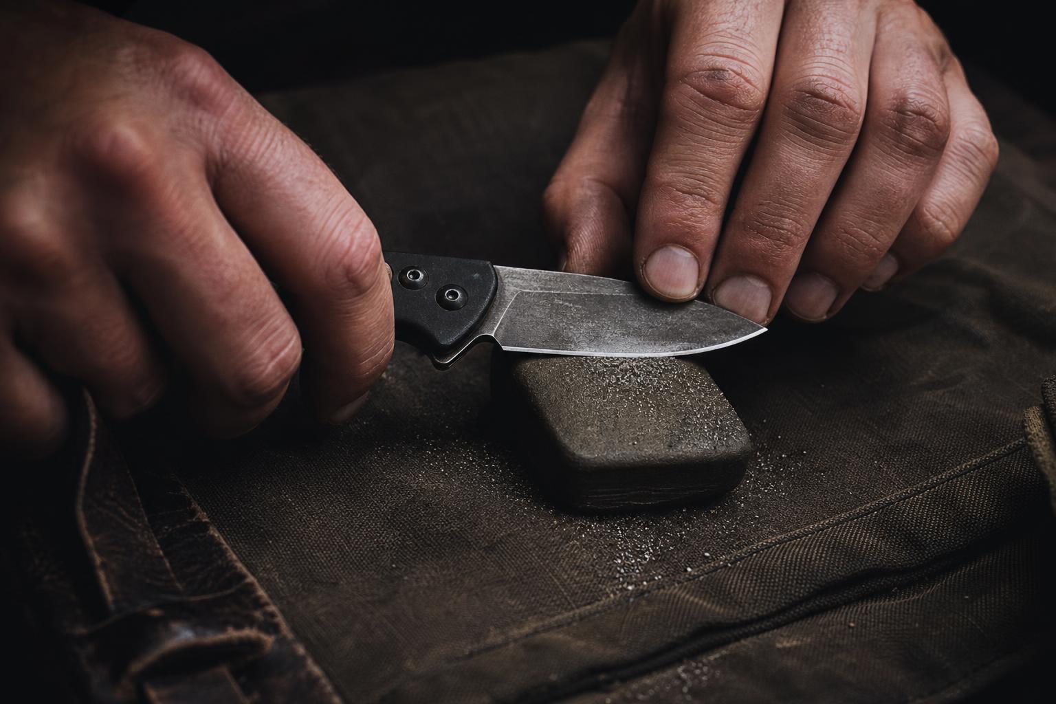 how to sharpen a knife for best EDC knife survival carry