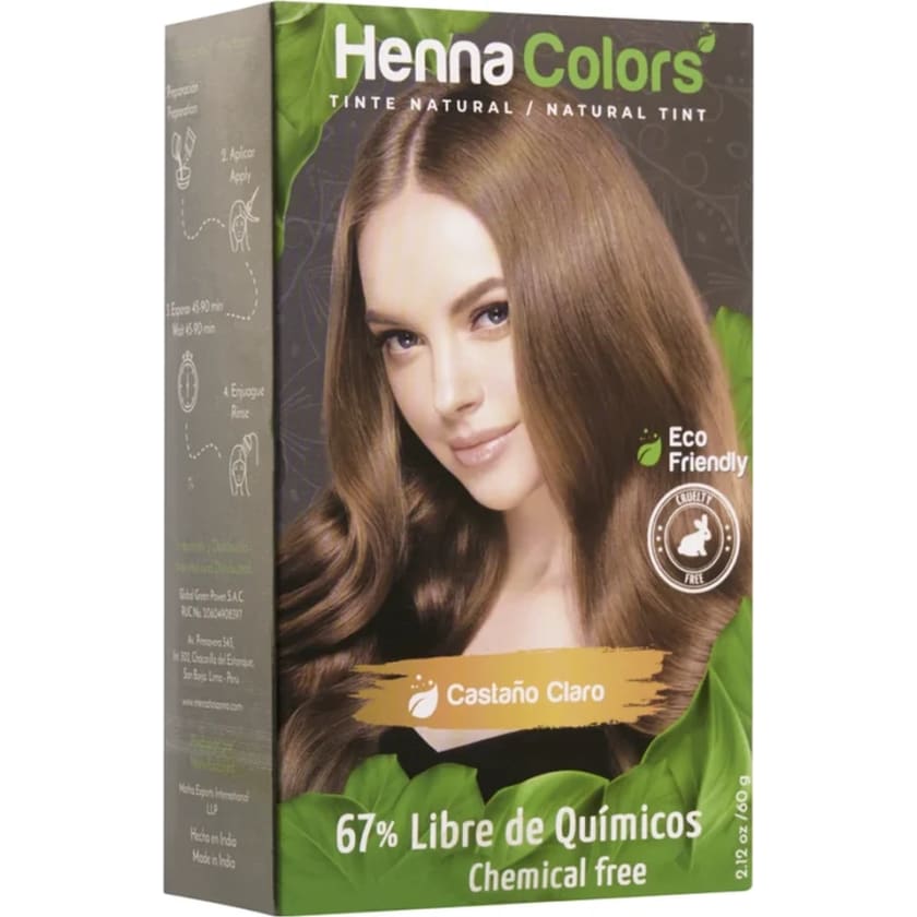 Tinte para Cabello Castaño Seminatural