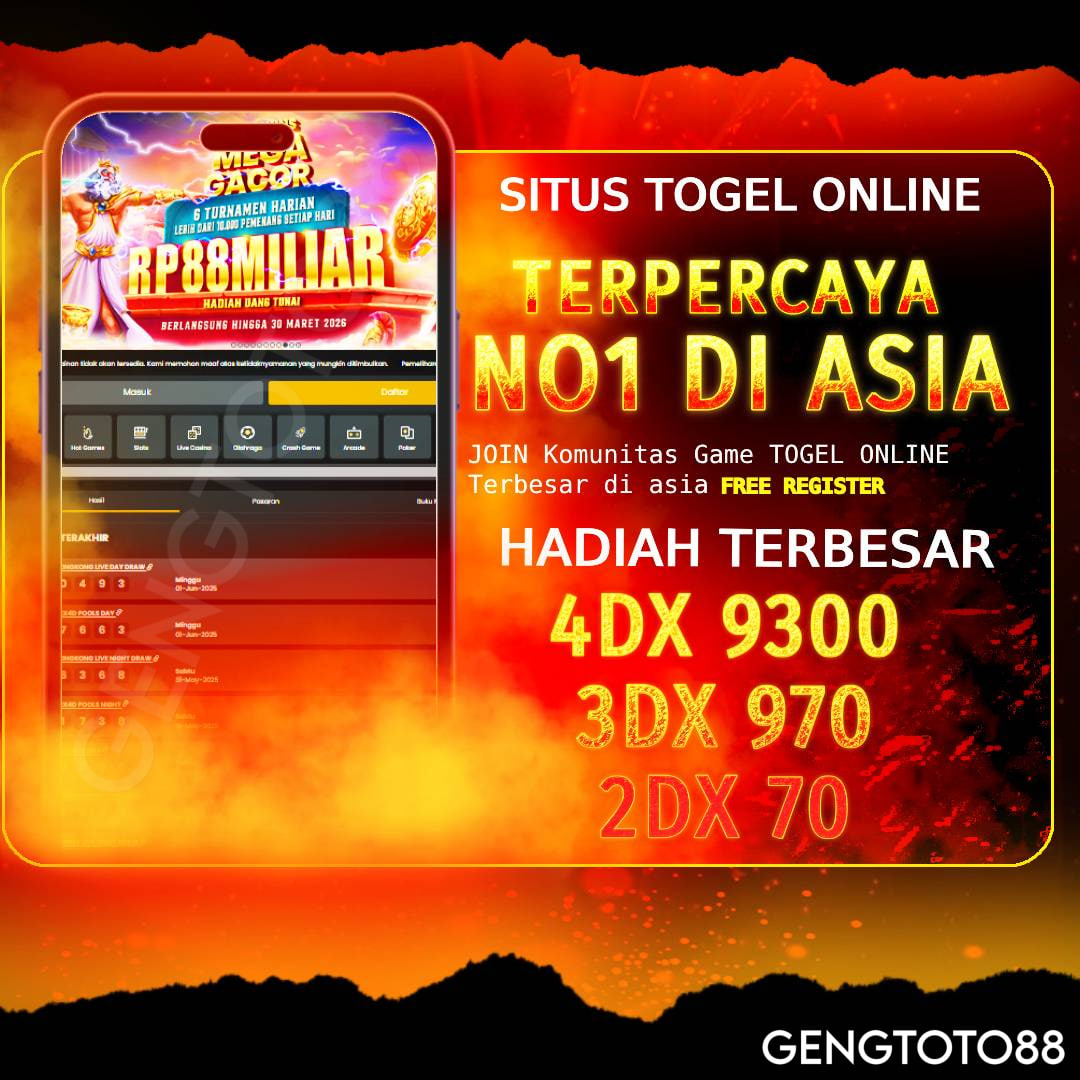 Gengtoto88: Strategi BBFS Togel 4D Cara Paling Efektif, Terbukti, dan Teruji
Gengtoto88: Strategi BBFS Togel 4D Cara Paling Efektif, Terbukti, dan Teruji